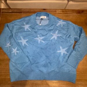 Day + Moon Sky Blue Women's Hoodie